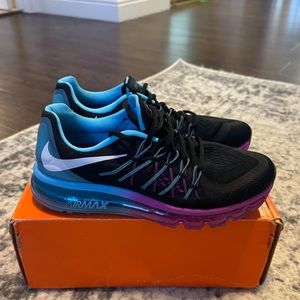 New Nike Air Max 2014 in black and hyper blue and pink/purple!